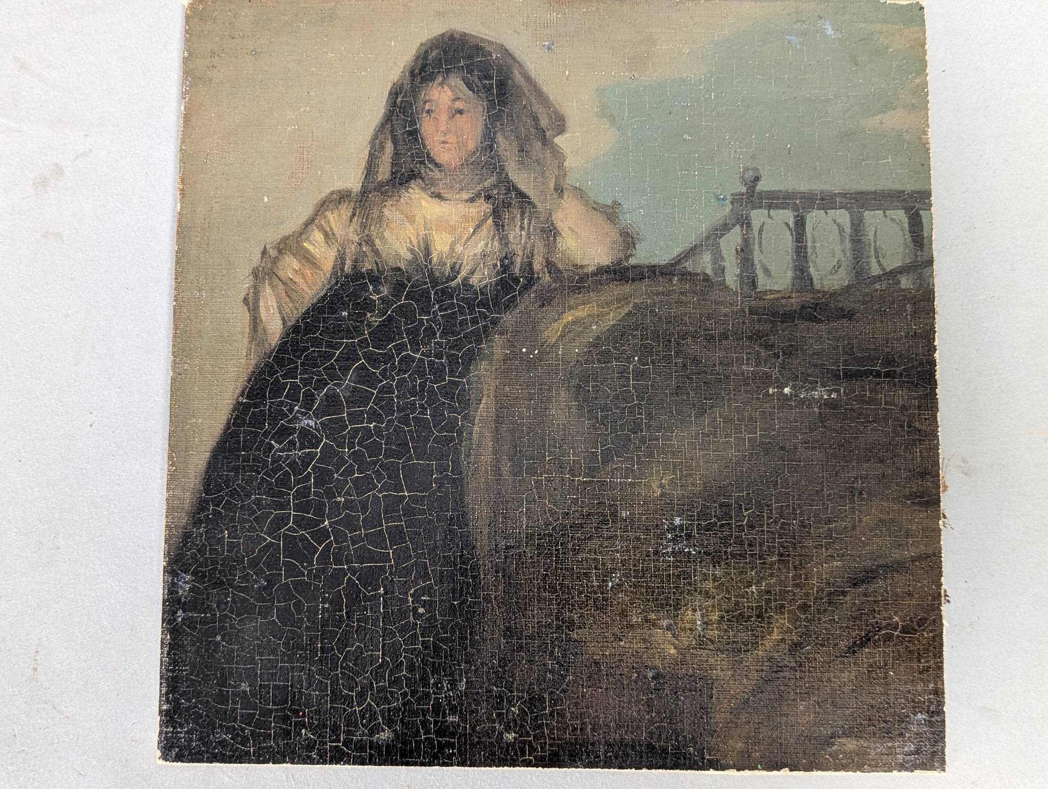 Antique Copy of Painting La Leocadia by Francisco Goya