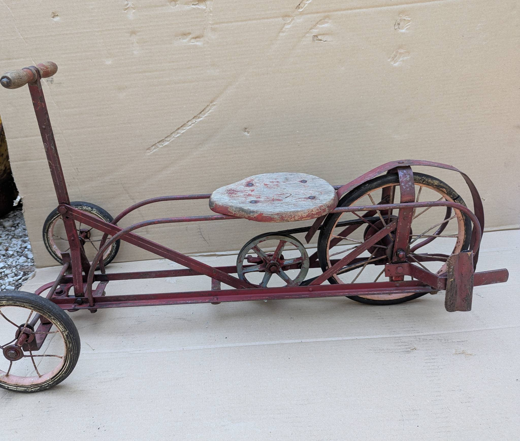 Doodlebug Spe-Da-Way Vintage Push-Pull Ride-On Toy Early 1900s