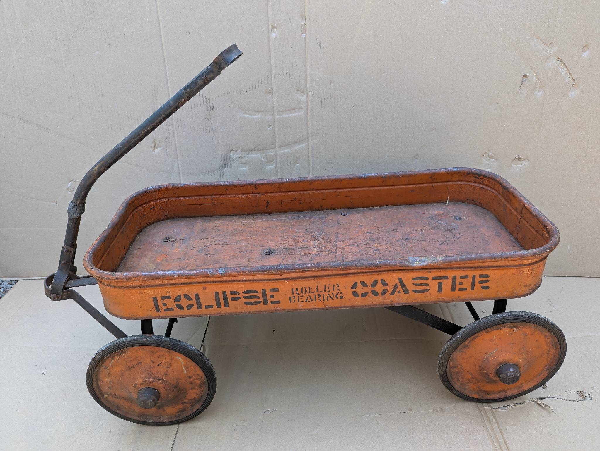 Eclipse Roller Bearing Coaster Wagon with Orange Finish