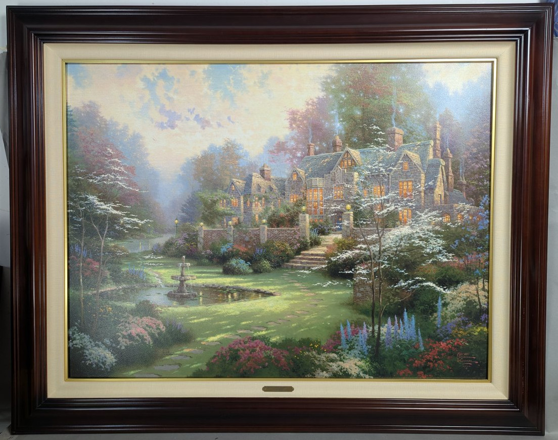 Thomas Kinkade Gardens Beyond Spring Gate III Framed Art Limited Edition