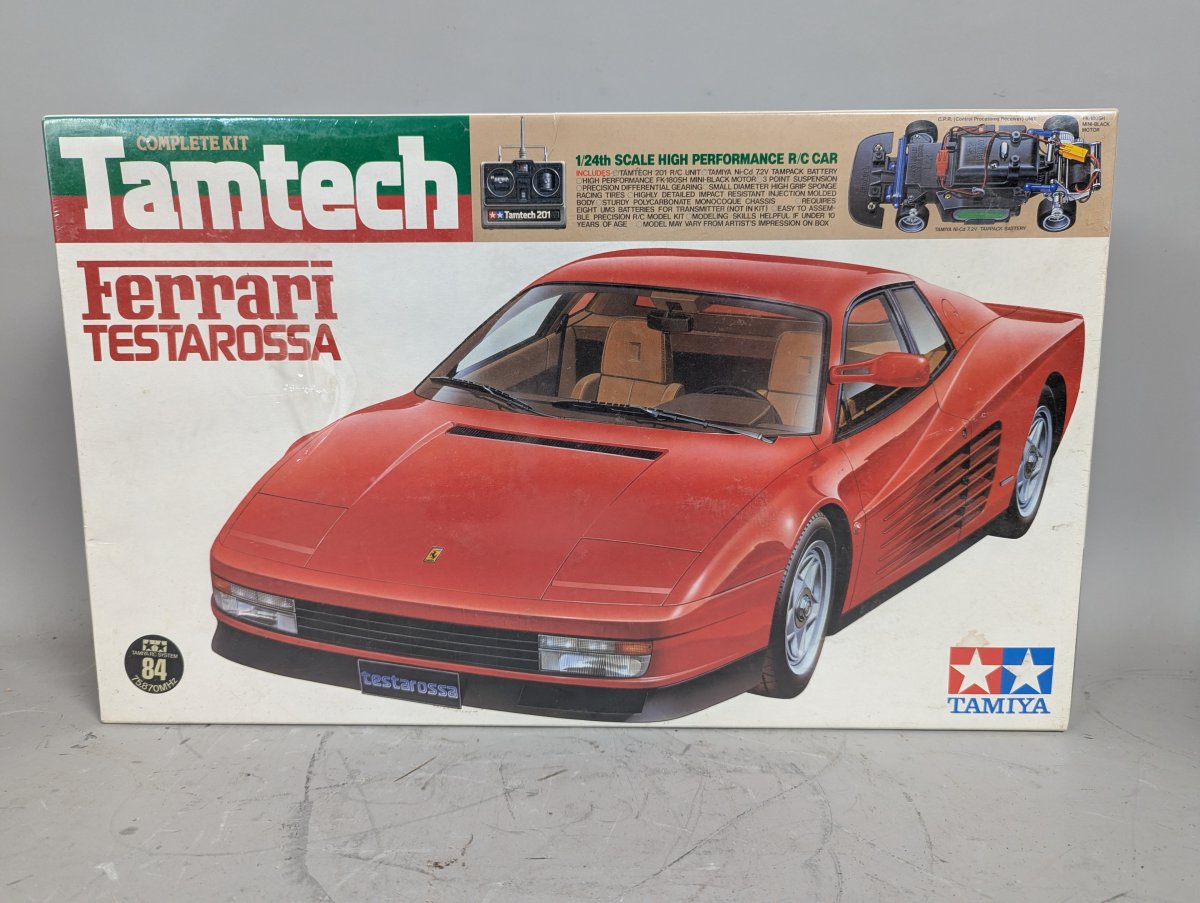 Tamiya Tamtech 1/24 Scale Ferrari Testarossa R/C Car Kit Vintage Sealed NOS