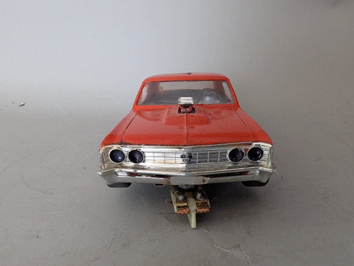 Vintage 1/24 Scale 1966/67 Chevelle Slot Car Parma FCR Chassis Tested and Runs