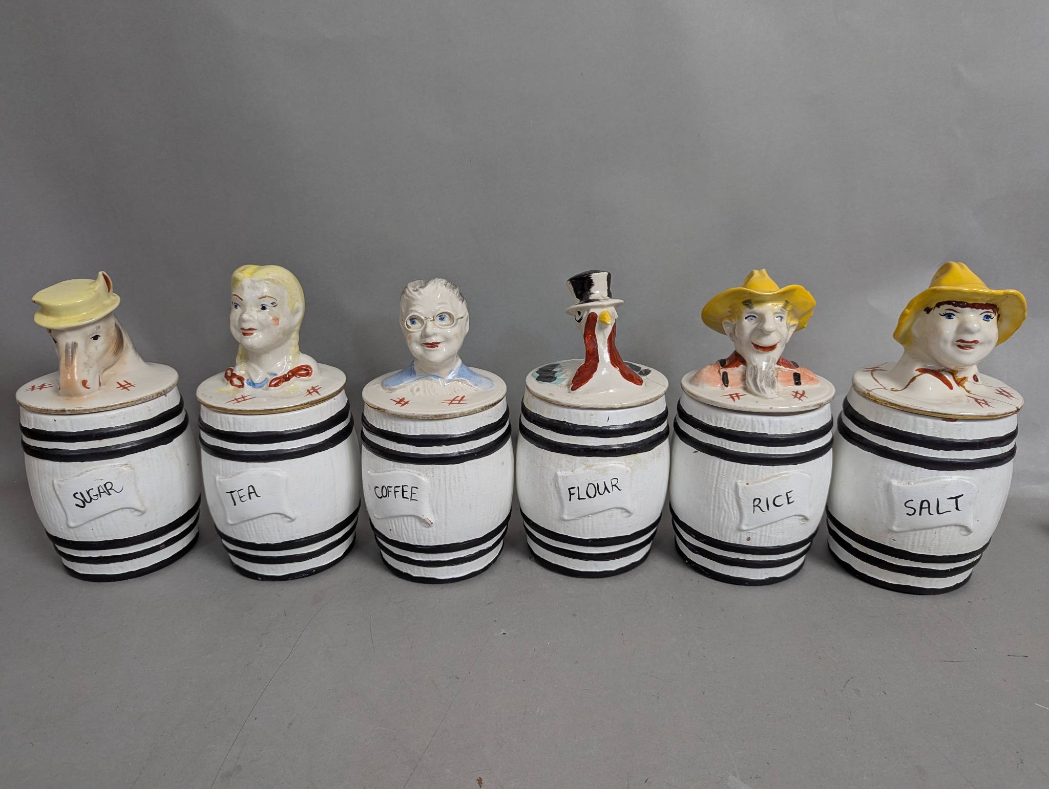 Regal Old McDonalds Kitchen Canister Set with Character Lids