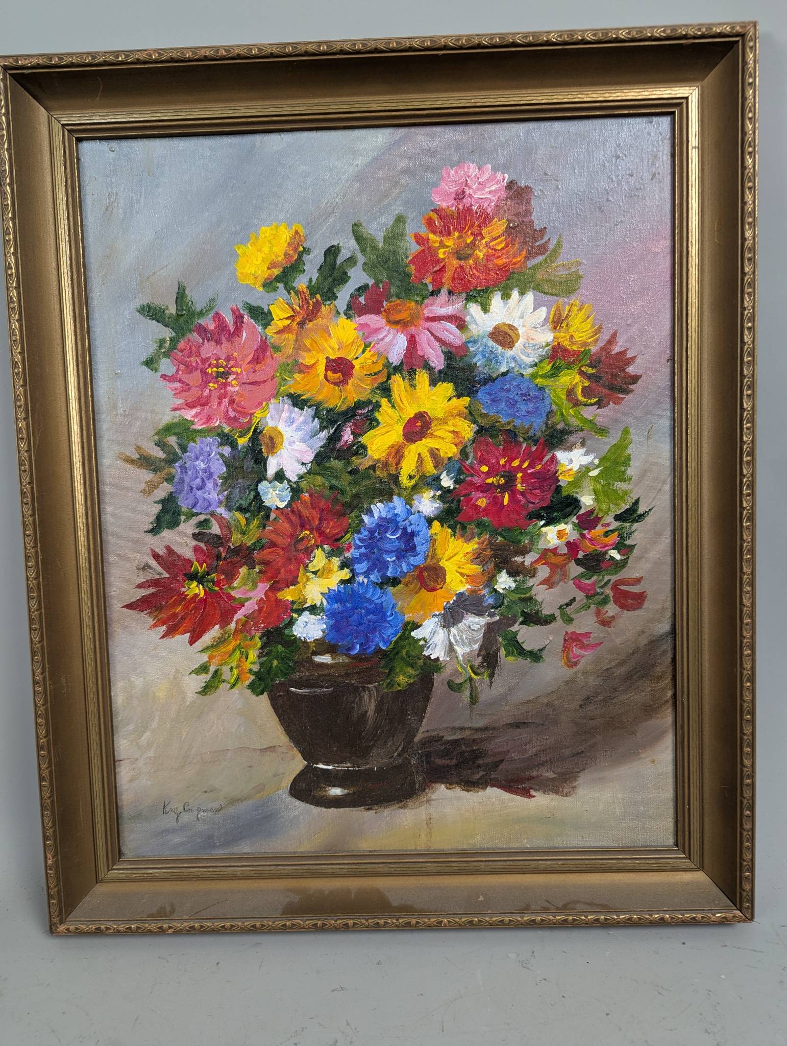 Still Life of Floral Arrangement by Kay Crompasson