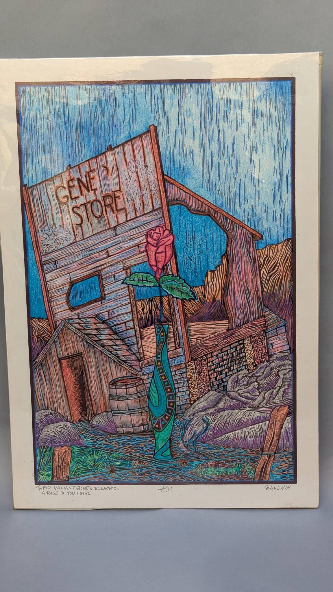 Original Artwork by Dan Baldwin Depicting Rustic Scene