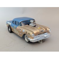 Vintage Custom-Built 1957 Pontiac Gasser 1/24 Scale Slot Car Unique Drag Racing Collectible