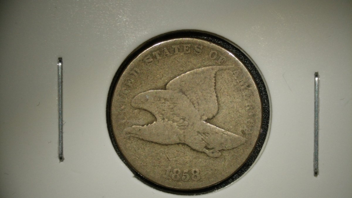 1858 Flying Eagle Cent V.G. Grade - James B. Longacre Design Coin Collectible