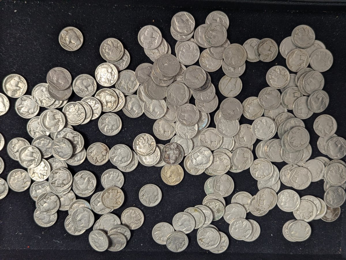 2 Pounds No Date U.S. Buffalo Nickels by James Earle Fraser - Poor Condition