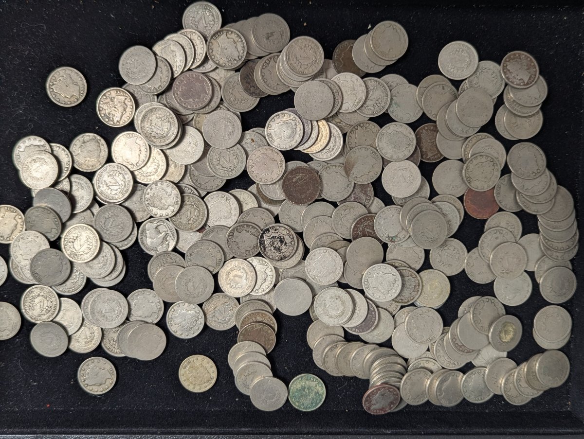 Bulk Lot of U.S. Liberty Head V Nickels by Charles E. Barber - Fair Condition