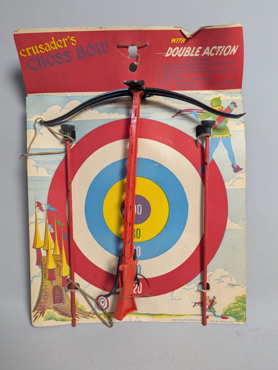 Vintage Multiple Products Corp Crusader's Cross Bow Toy Set New Old Stock Rare Collectible