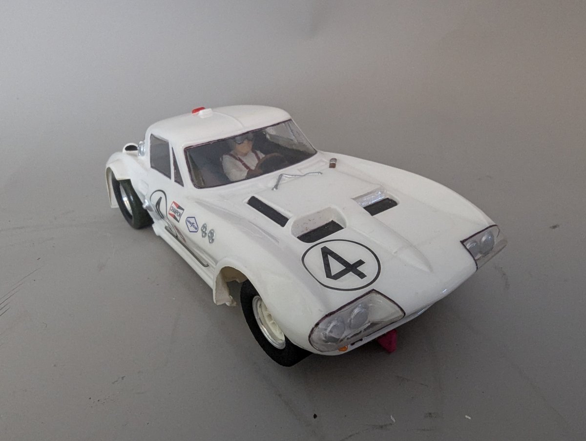 Custom-Built 1/24 Scale 1963 Chevrolet Corvette Grand Sport Slot Car by Tom Anderson