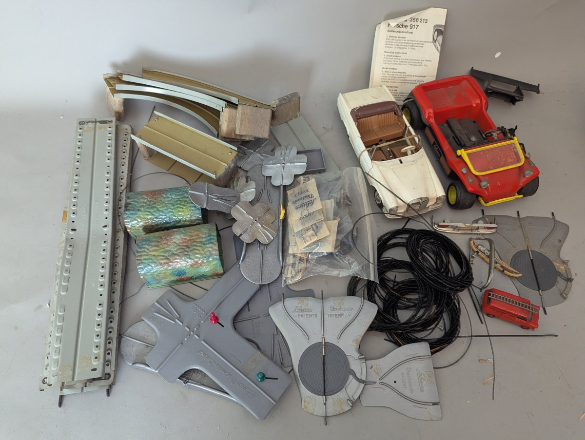 Lot of Assorted Schuco Parts and Varianto Model Cars for Restoration and Collecting