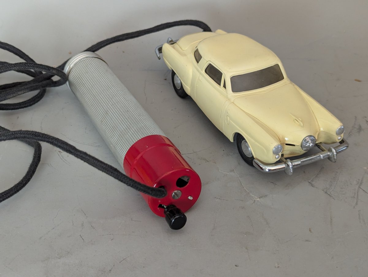 Vintage PMC 1950 Studebaker Champion Starlight Coupe Remote Control Toy Car