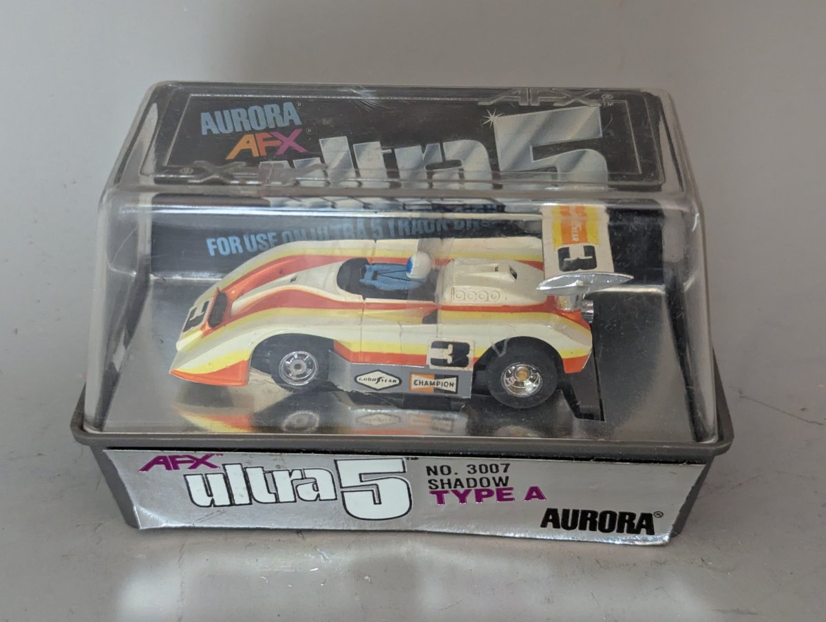 Aurora AFX Ultra 5 Shadow Type A Slot Car No. 3007 Vintage Collectible New Old Stock