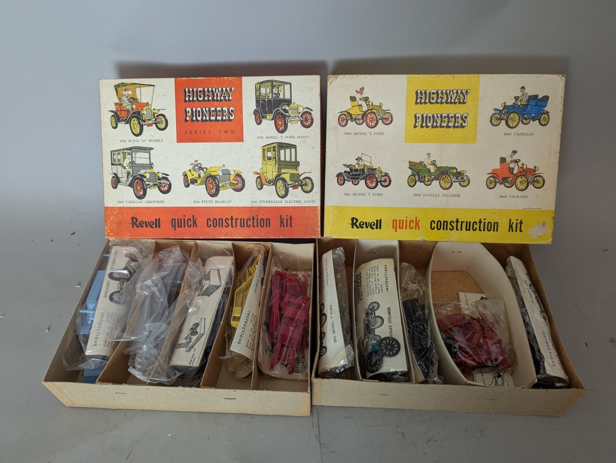 Revell Highway Pioneers Model Kits Series One and Two Vintage Car Collection