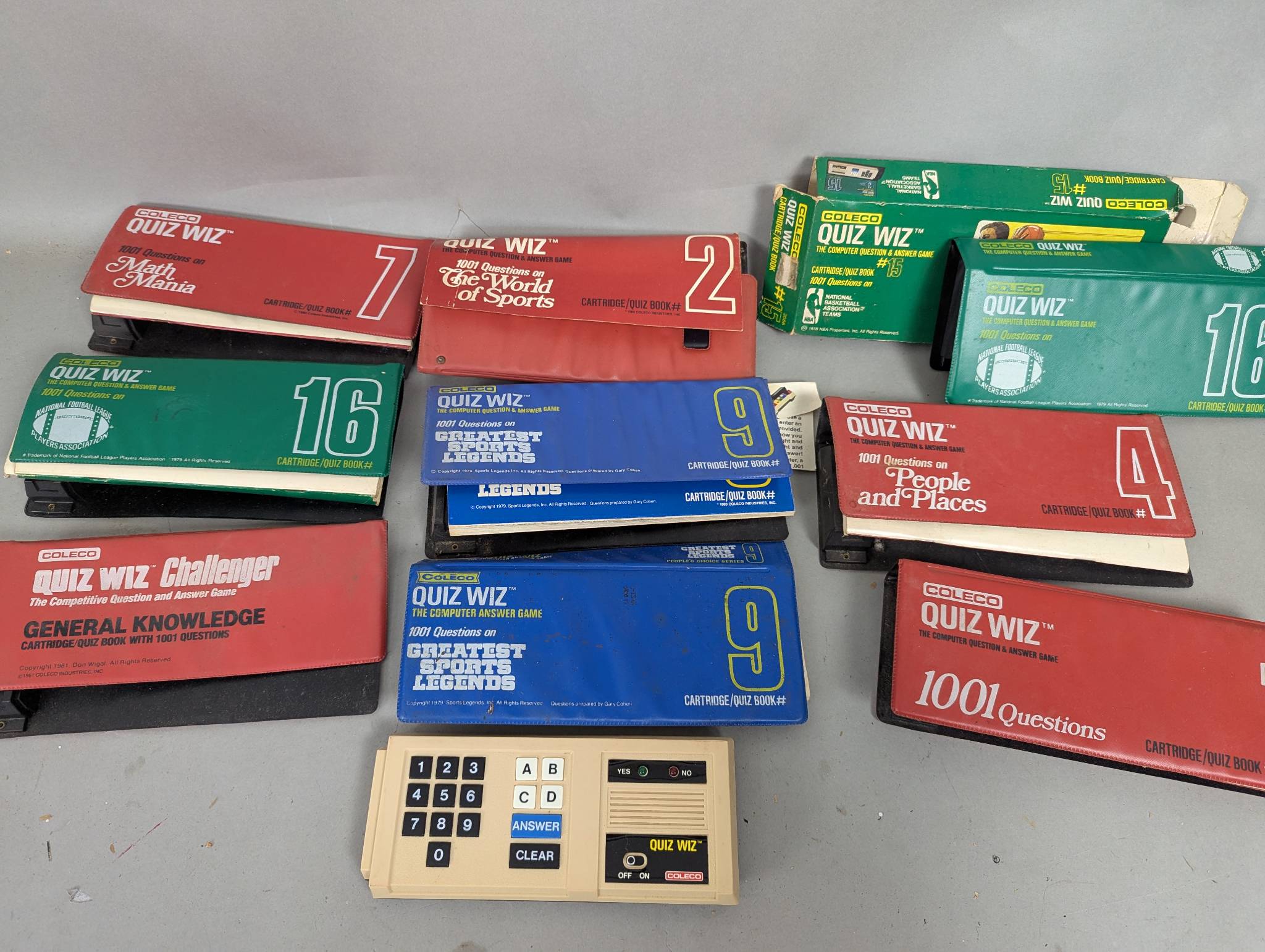 Coleco Quiz Wiz with Nine Cartridges Including Sports & General Knowledge