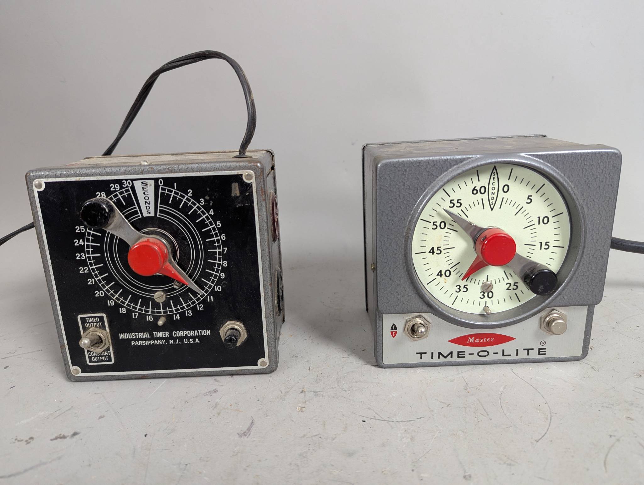 Industrial Timer Corporation Singer Time O Lite Mechanical Timers