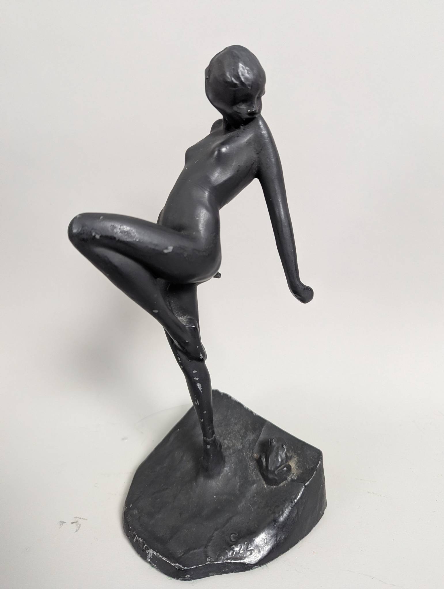Metal Sculpture of a Dancer by Paolo Troubetzkoy