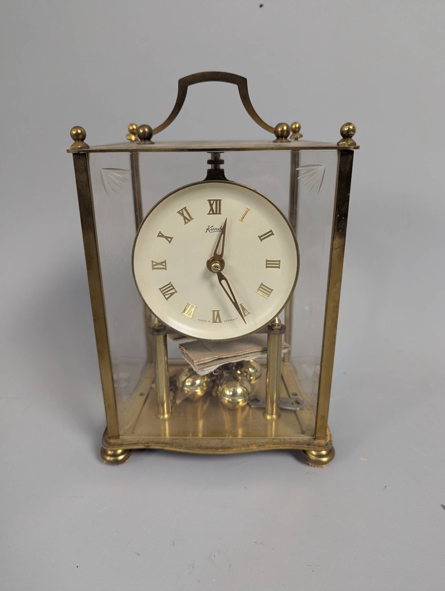 Kundo Brass Anniversary Clock Made in West Germany
