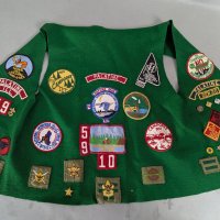 1954 Palatine IL Boy Scouts Memorabilia Vest with Assorted Patches