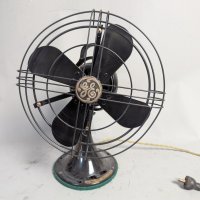 Restored GE Vintage Electric Oscillating Fan Art Deco Design Works Great