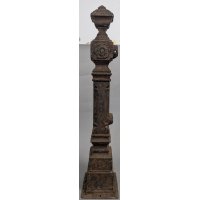 Antique Cast Iron Newel Post Architectural Decor Victorian Design