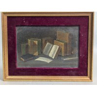William M Harnett Book Still Life Trompe Loeil Painting