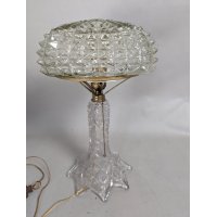 EAPG Pressed Glass Table Lamp Antique Vintage Design Functioning Light Fixture