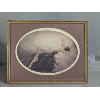 Louis Icart Leda and the Swan Color Etching 1934 Limited Edition Art Deco Masterpiece