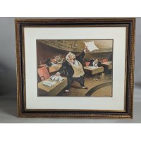 William Gropper The Senate Framed Lithograph Iconic American Art Social Realism