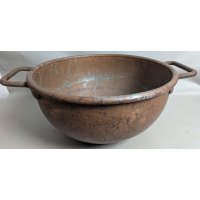 Antique Copper Apple Butter Kettle Vintage Cauldron Farmhouse Decor Kitchenware