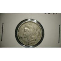 1865 Three-Cent Nickel VF by James B. Longacre - Popular Collectible Coin