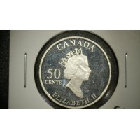 2002 Canada 50 Cents Manitoba Sterling Silver Proof Coin by Dora de Pédery-Hunt