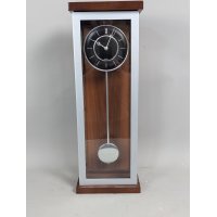 Mid-Century Modernist Regulator-Style Pendulum Clock Minimalist Design Quartz