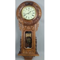 Westminster Carved Wood Regulator Wall Clock Decorative Timepiece with Pendulum