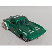 Vintage 1960s Corvette C2 Super Gas Drag Slot Car Collectible Model Racing