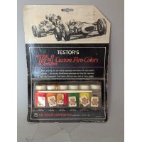 Vintage Testor's TCL Custom Fire Colors Slot Car Paint Set 17P New Old Stock