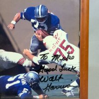 Autographed Walt Garrison Football  Photograph 