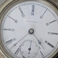 American Waltham Watch Co 17-Jewel Silver Plate Pocket Watch