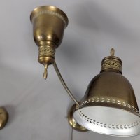 Vintage Brass Gooseneck Desk Lamp with Dual Lights