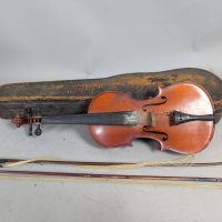 Violin with Case and Two Bows Copy of Antonius Stradivarius Label