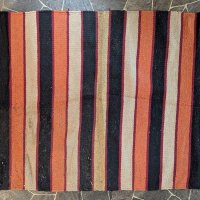 Shahsavan Persian Kilim Tribal Rug with Striped and Geometric Design