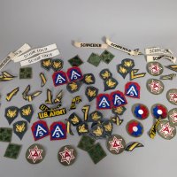 Vintage US Army Shoulder Patches and Name Tapes