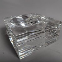 Veritas Glass Diamond Etched Convex Bowl