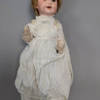 Armand Marseille Composition Doll from Germany with Lace Dress