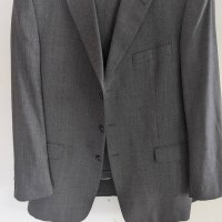 Burberry London Mens Suit in Dark Gray Wool