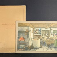 Skanska Folklivsbild by Frans Lindberg Depicting Scanian Folk Life