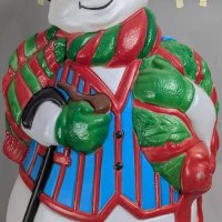 Vintage Frosty Snowman with Cane and Top Hat